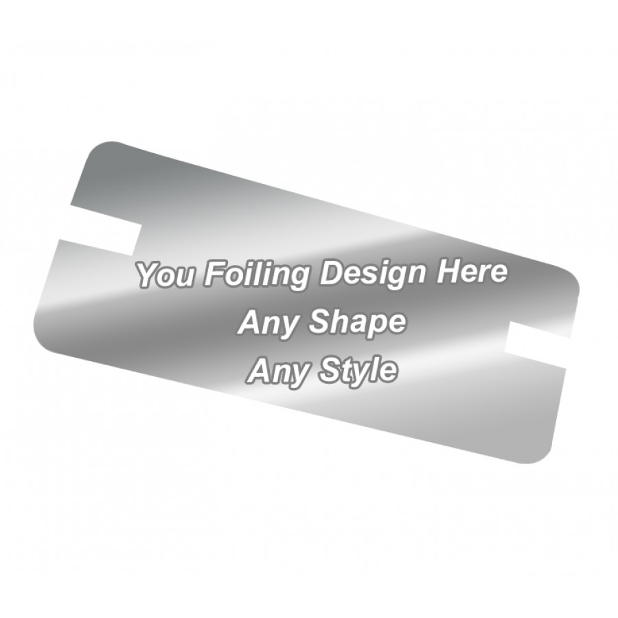 Silver Foiling - Backing card printing