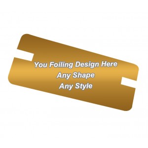 Golden Foiling - Backing card printing