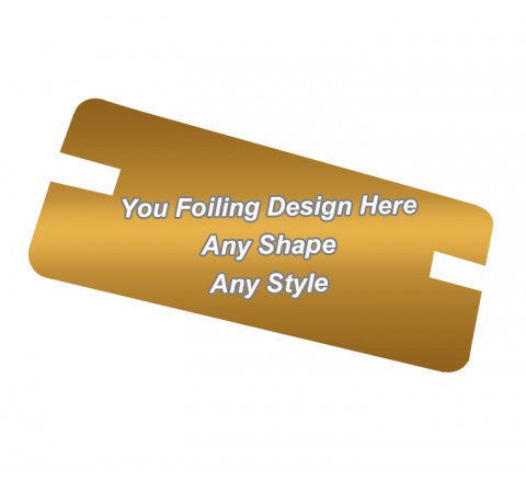 Golden Foiling - Backing card printing