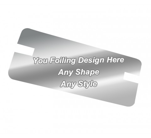 Silver Foiling - Backing card printing